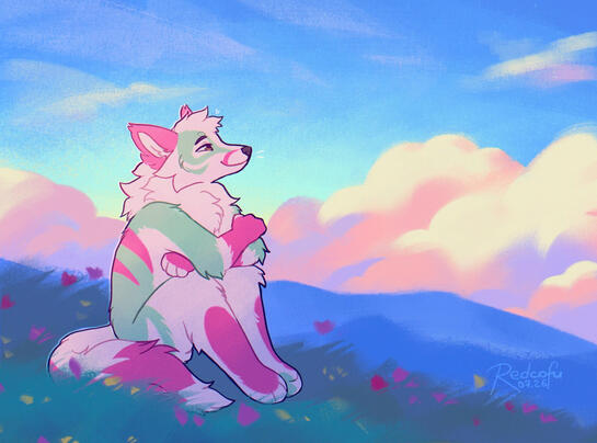 a scenery, but more simple, less rendered